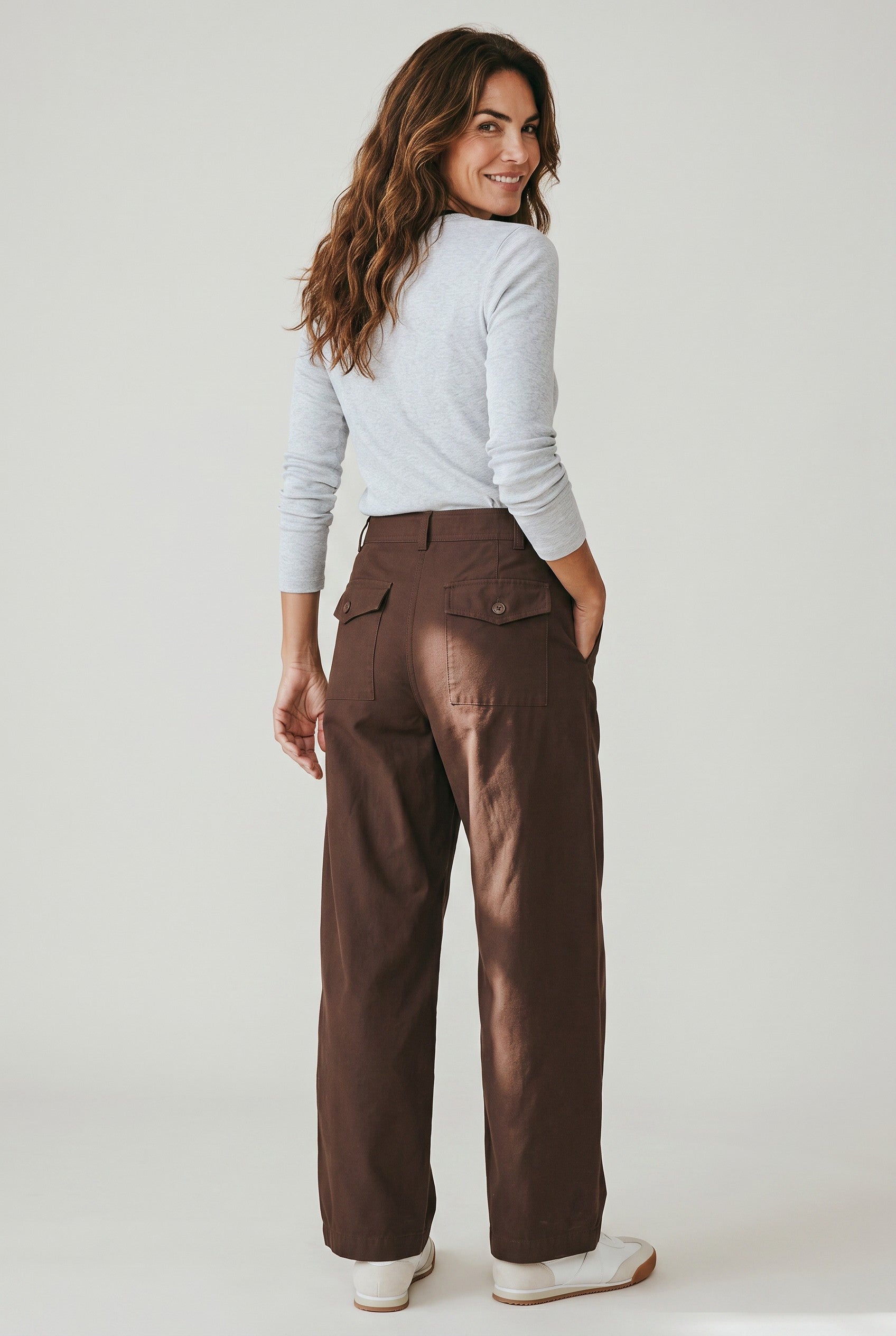 COTTON STRETCH BARREL PANT - NEW COLOURS