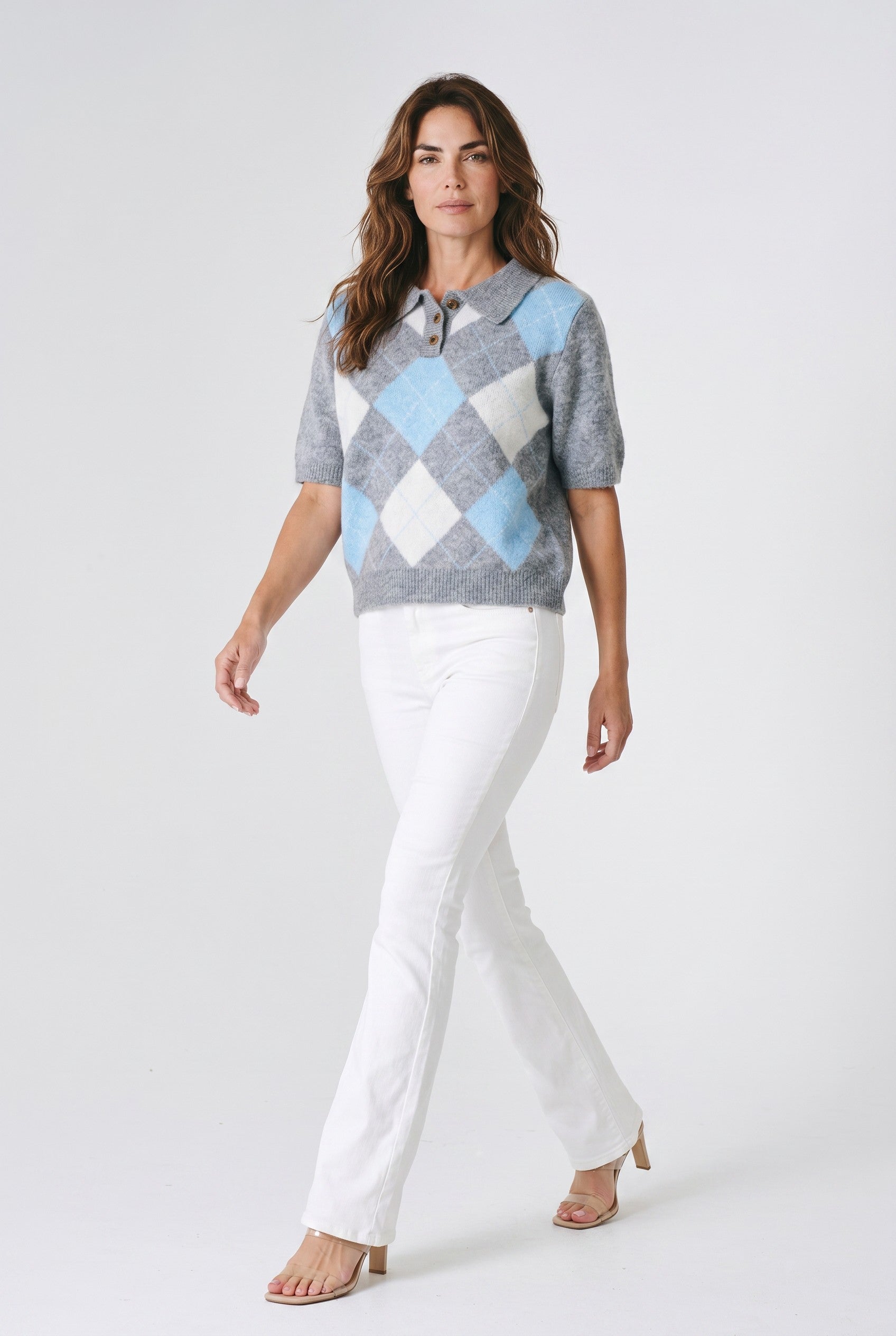 ARGYLE KNIT POLO