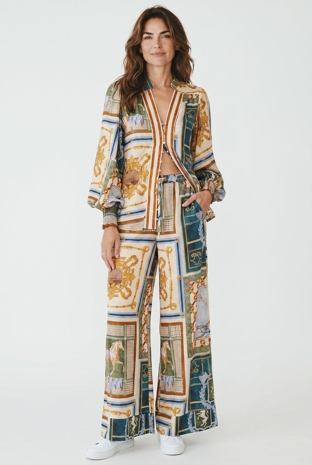 H PRINT PANTS
