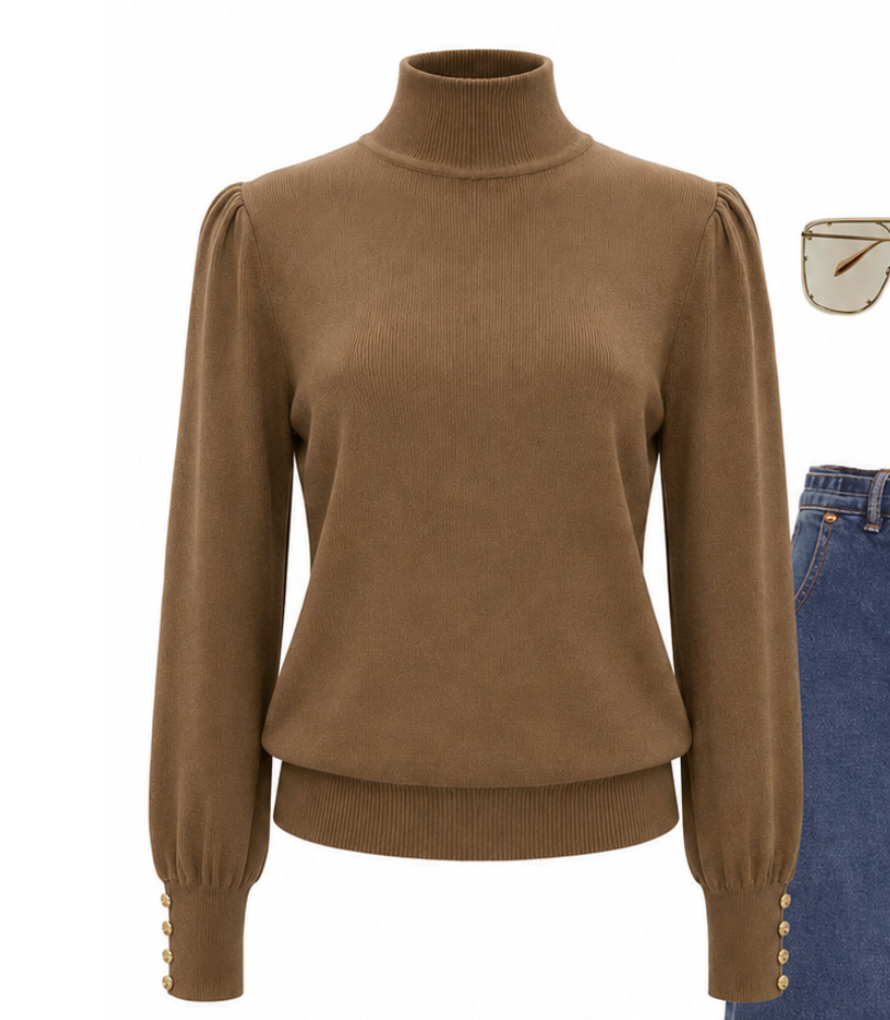 Avery ribbed skivvy
