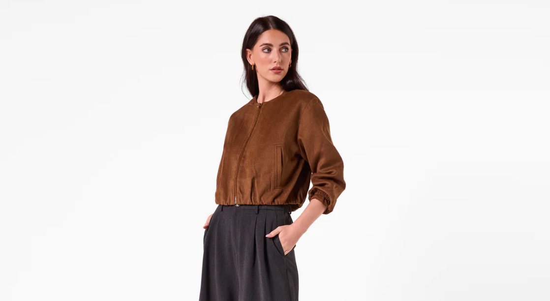 WOOL FELT BOMBER