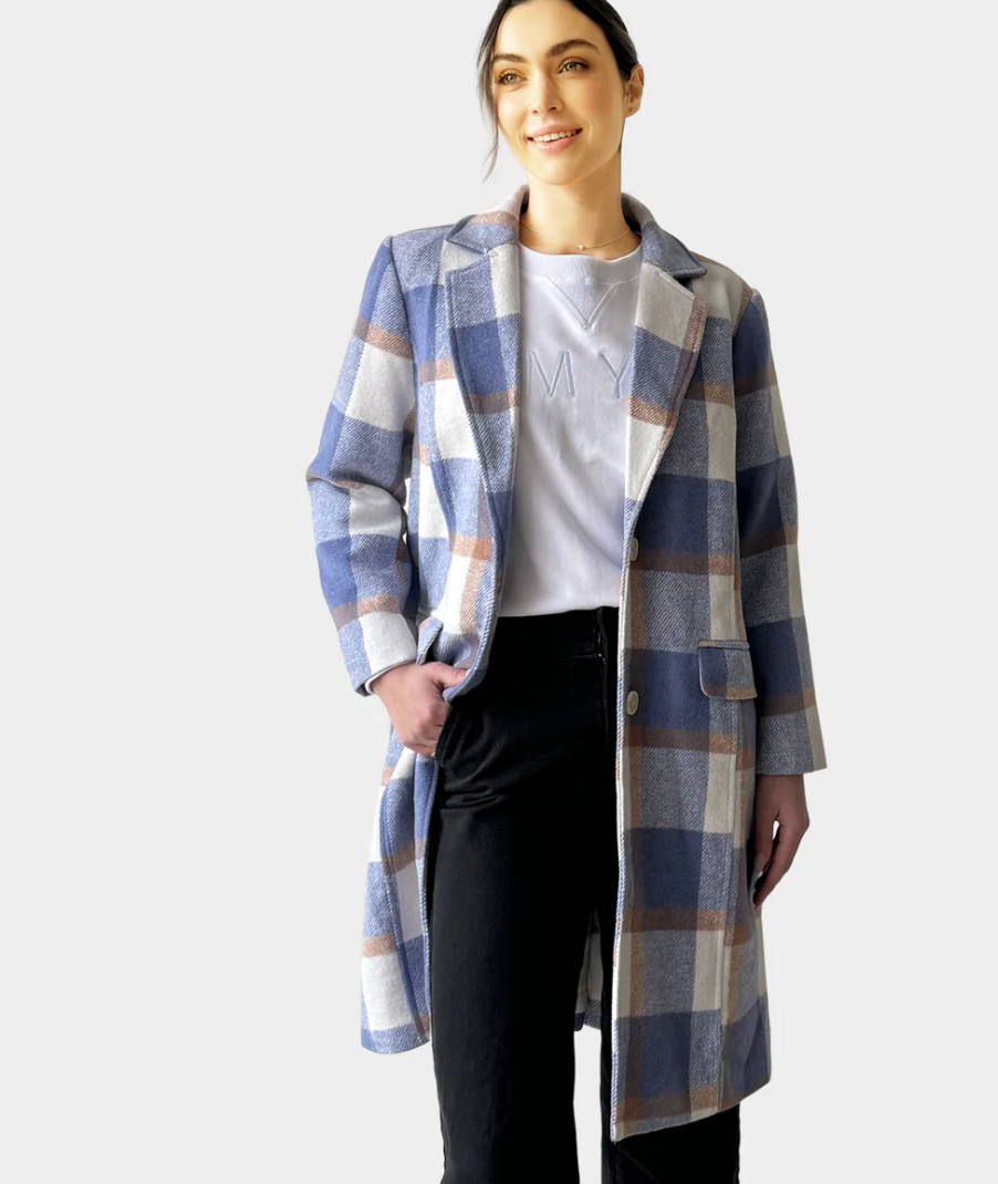 GINGHAM WINTER COAT