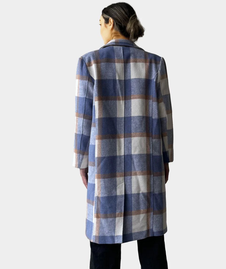 GINGHAM WINTER COAT