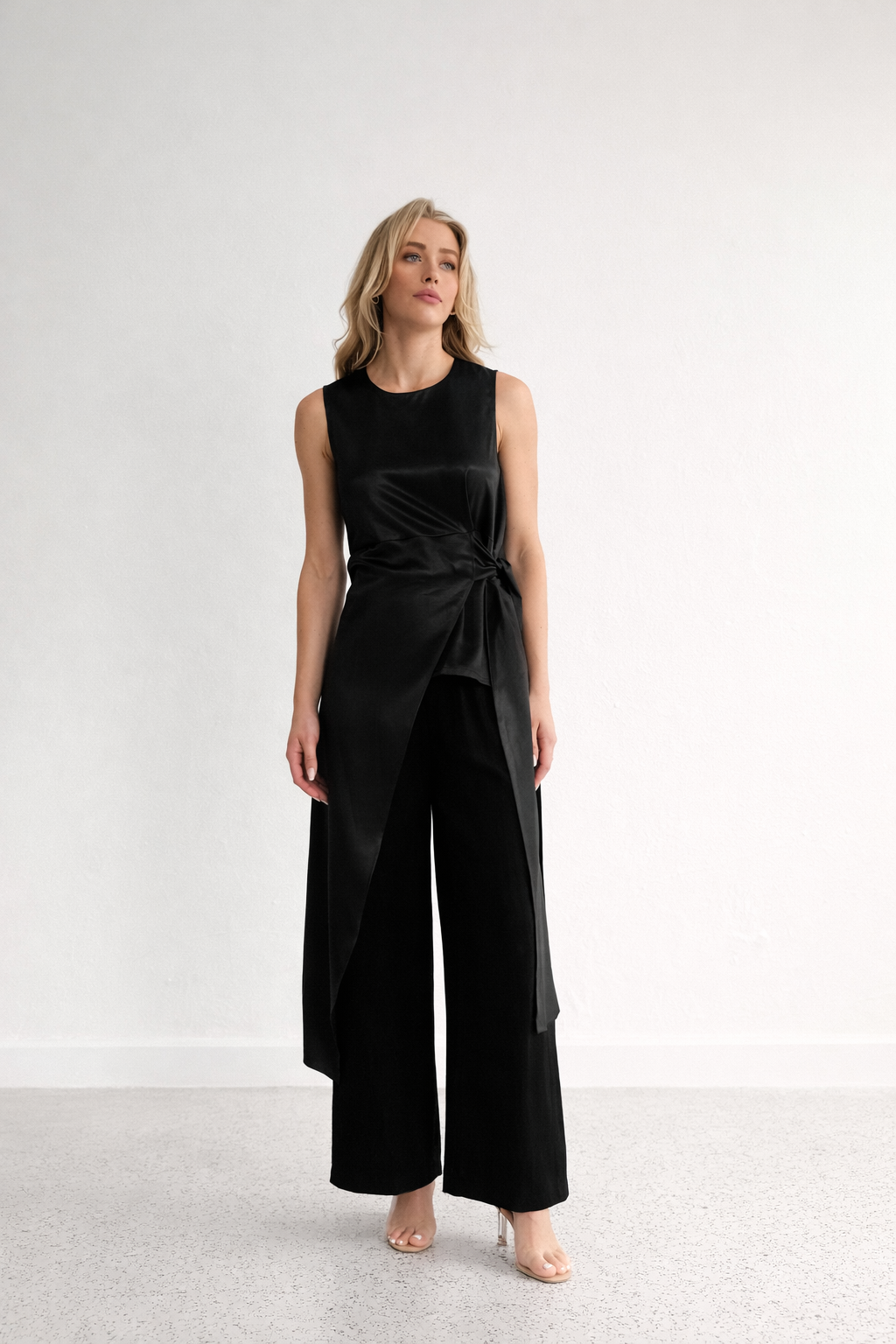 AGNES SATIN TIE TOP - NEW COLOURS