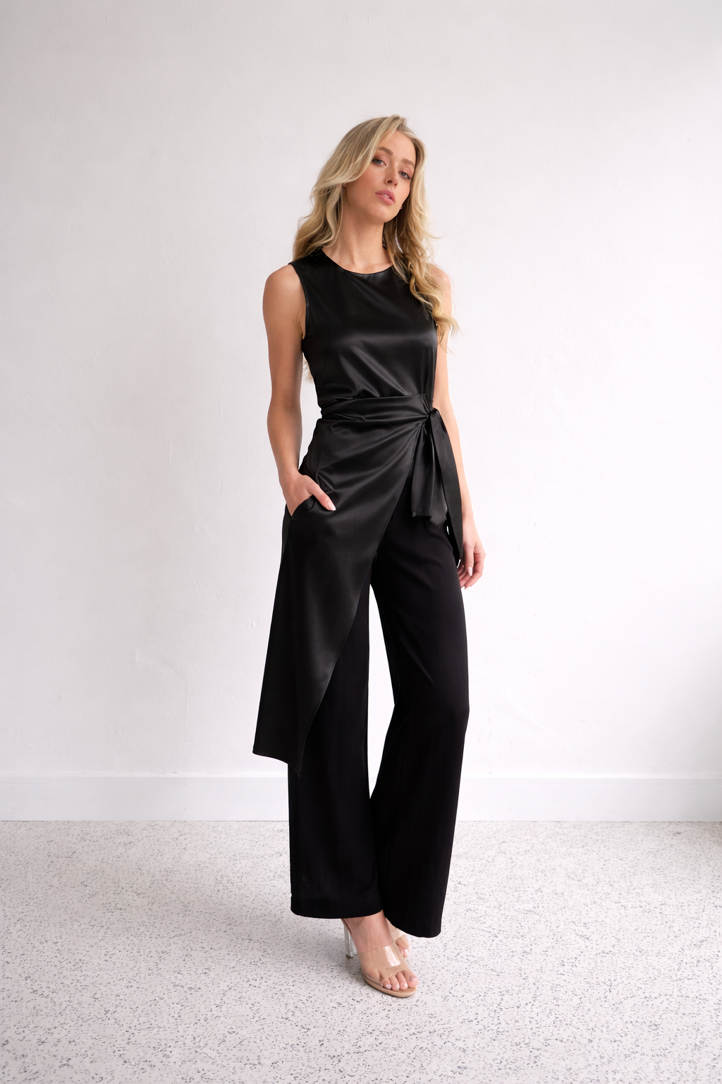 AGNES SATIN TIE TOP - NEW COLOURS