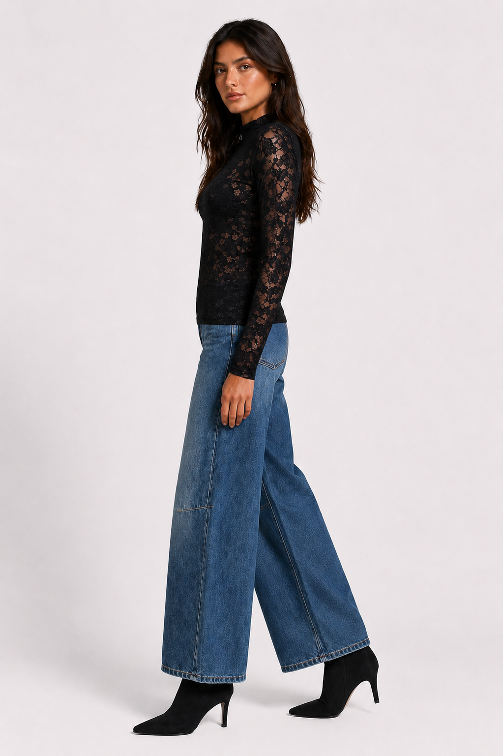 MESH LACE TOP