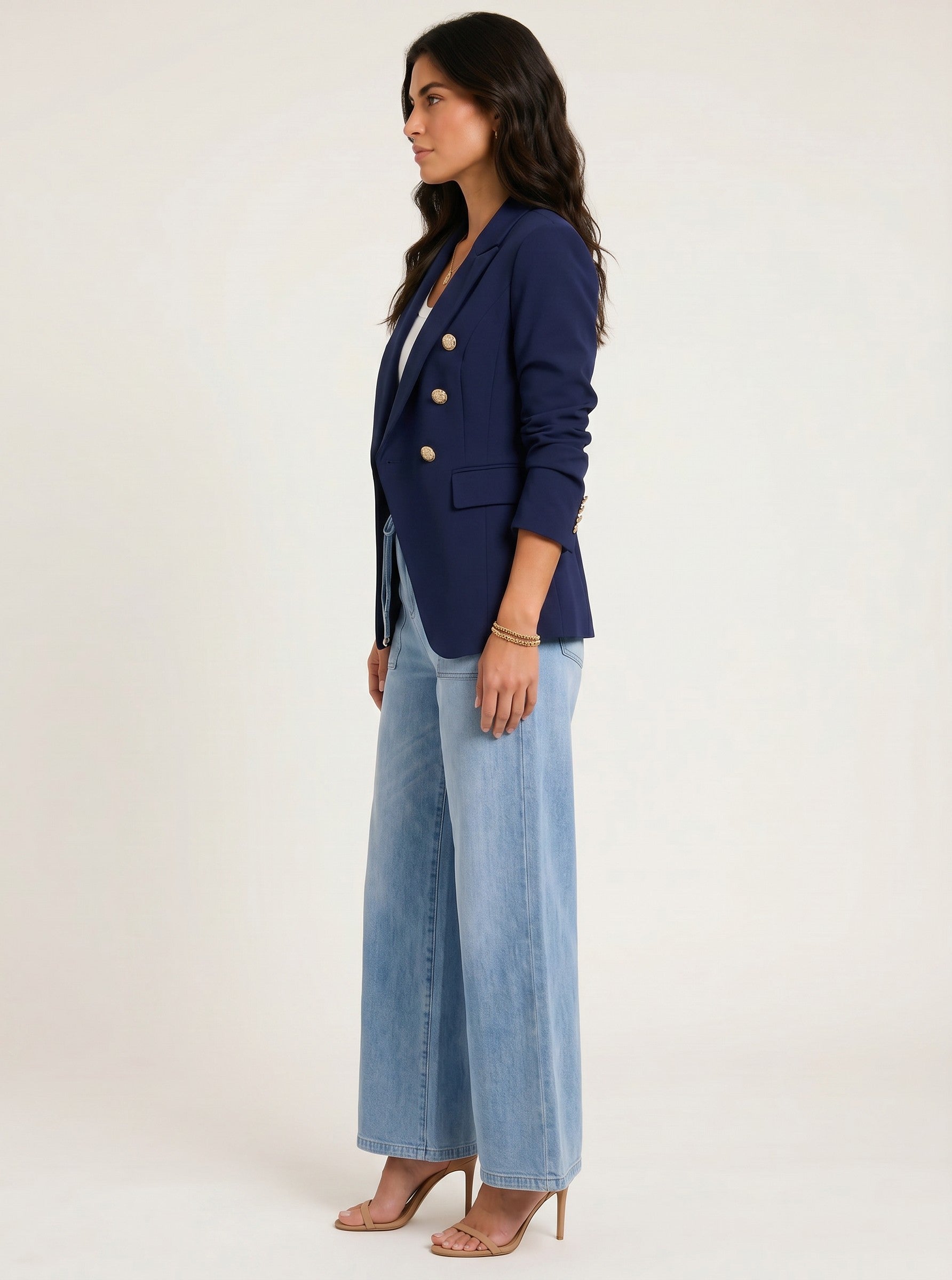 TAHLIA BLAZER - NAVY & BLACK