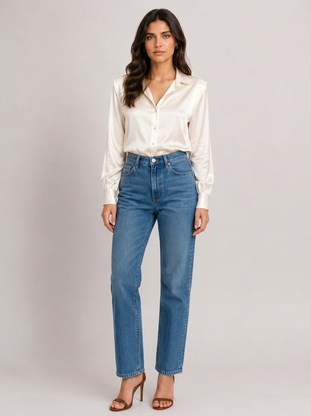 SATIN DETAILED SHIRT