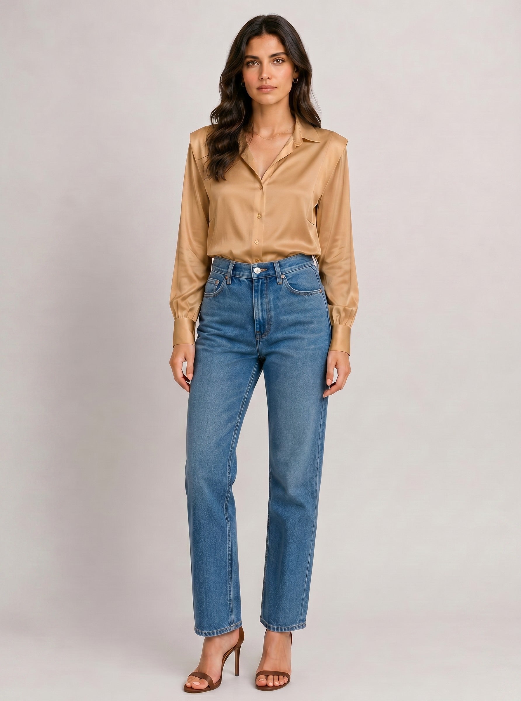 SATIN DETAILED SHIRT