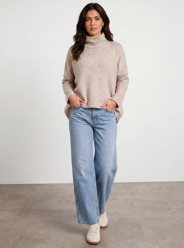 TURTLENECK JUMPER - MOCHA