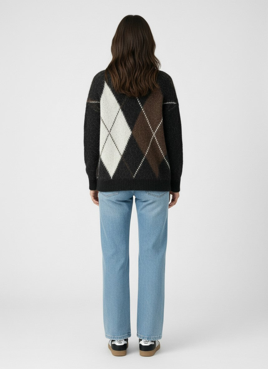 VINTAGE ARGYLE CARDIGAN