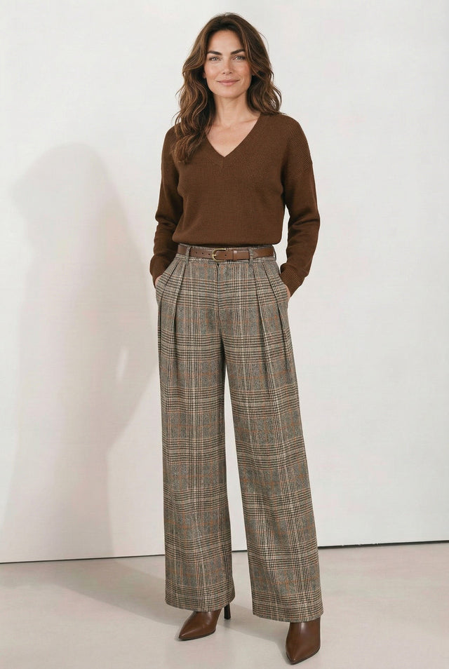 V SLOUCH KNIT