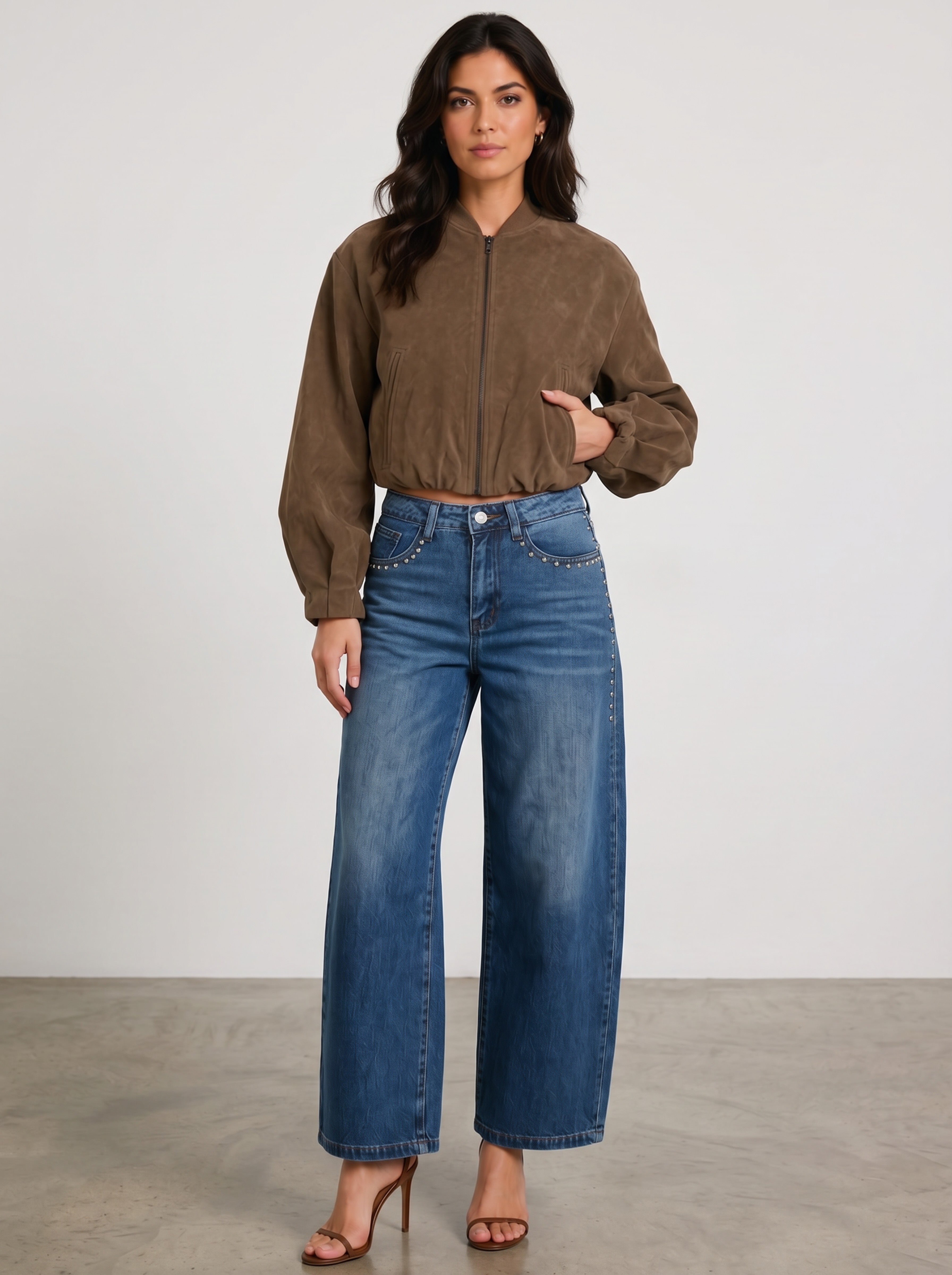 SUEDE BOMBER
