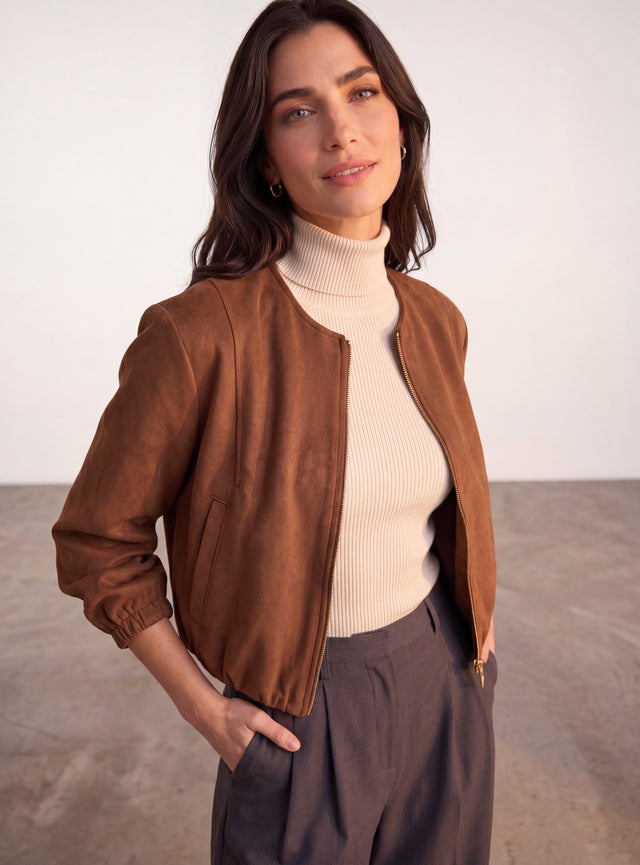 WOOL FELT BOMBER