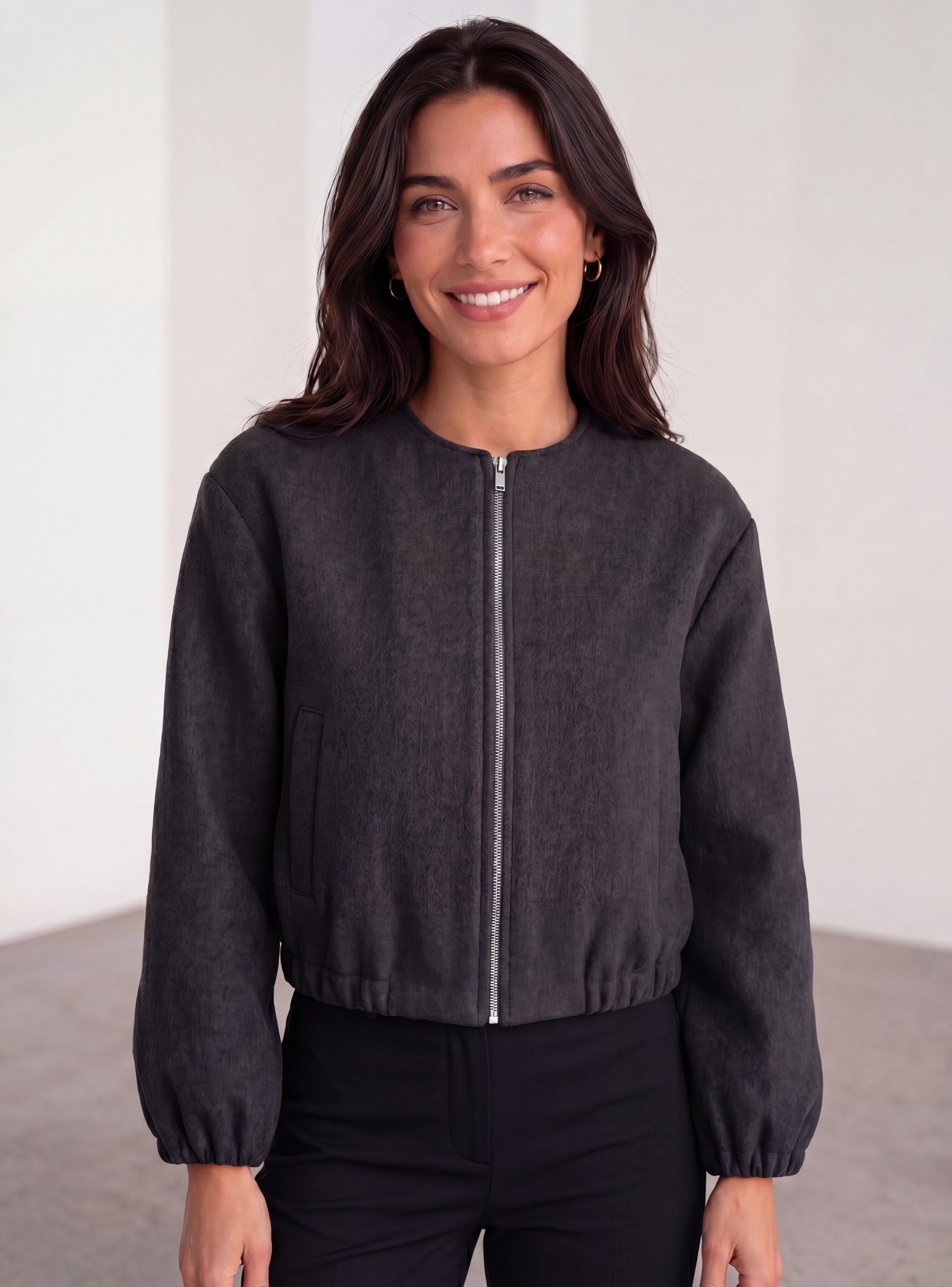 WOOL FELT BOMBER