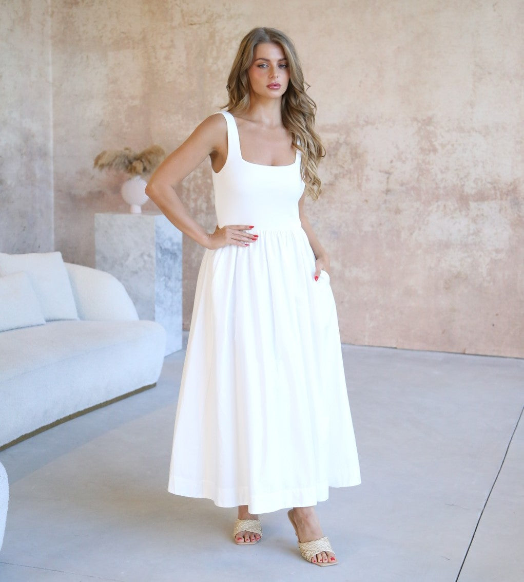 ANABELLE STRETCH JERSEY COTTON DRESS