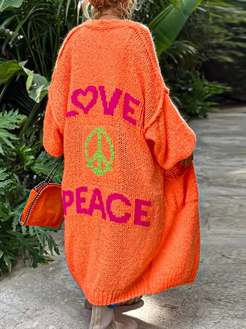 BOHO PEACE LOVE CARDIGAN