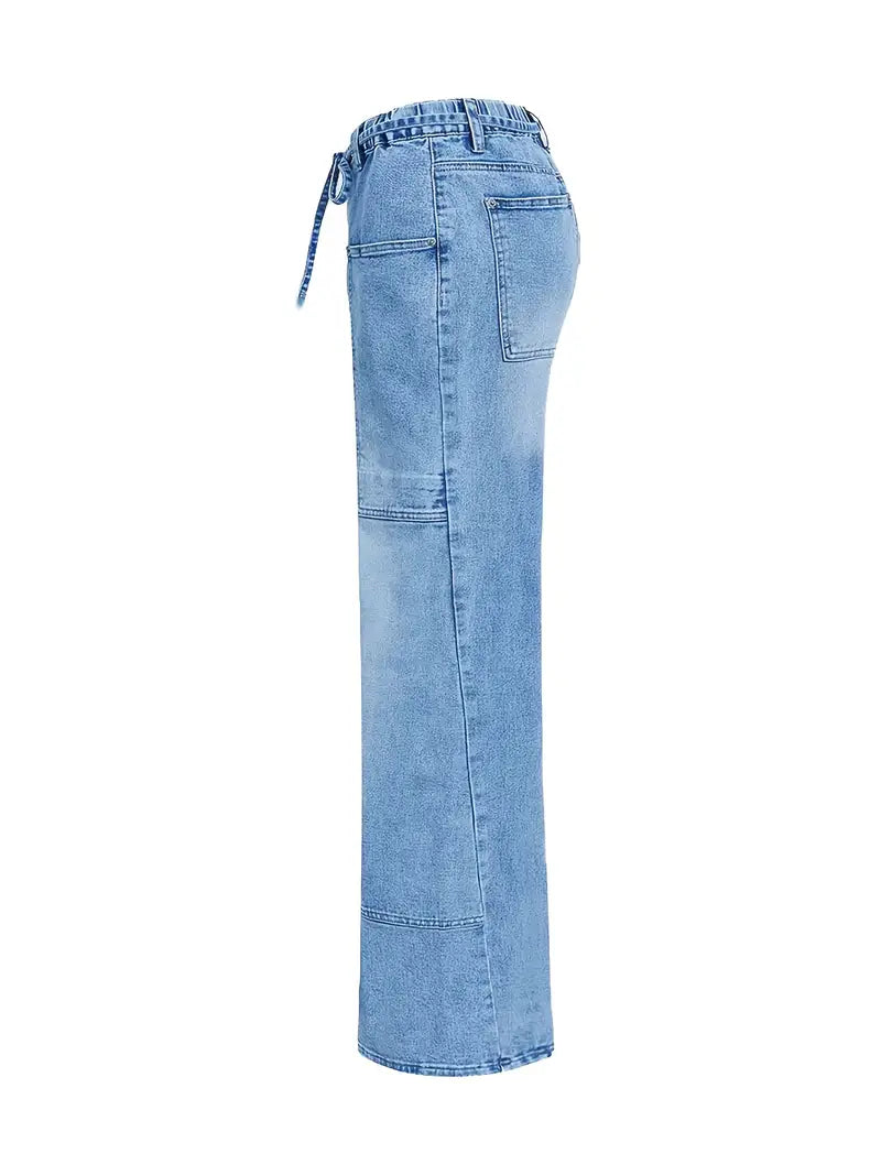 PATCH DENIM RELAXED JEANS