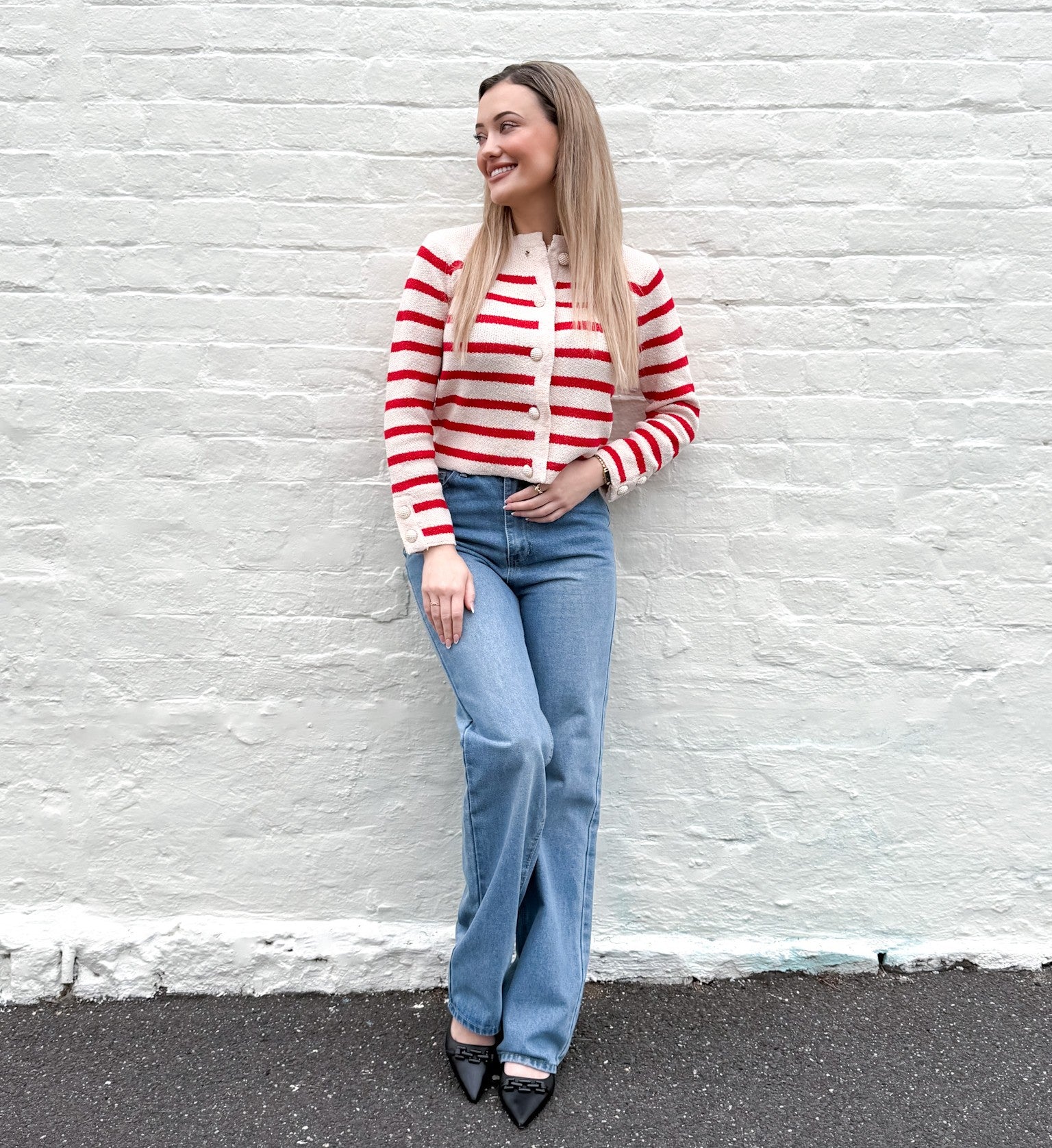 NAUTICAL STRIPE CARDIGAN