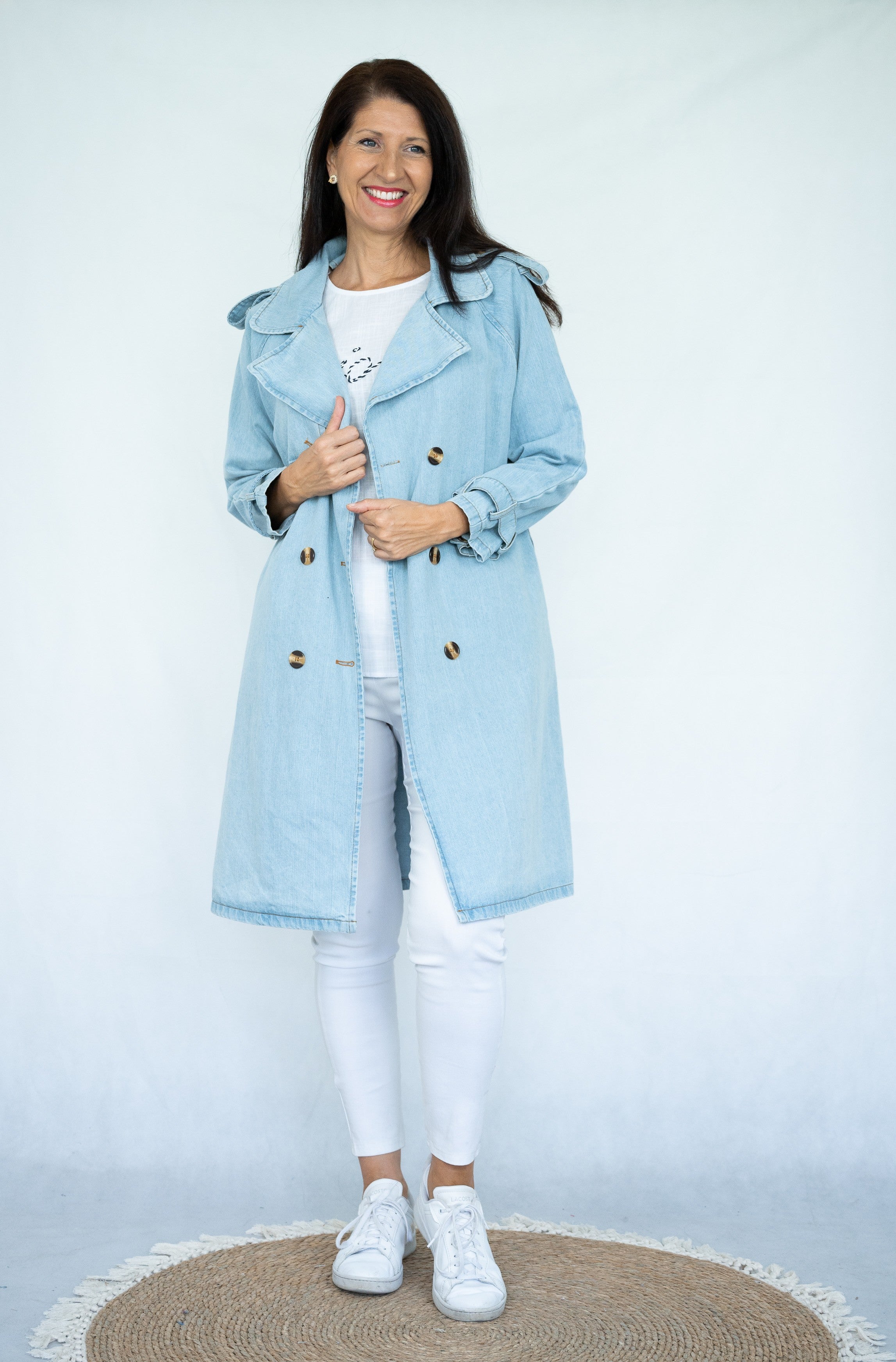 LIGHT DENIM TRENCH