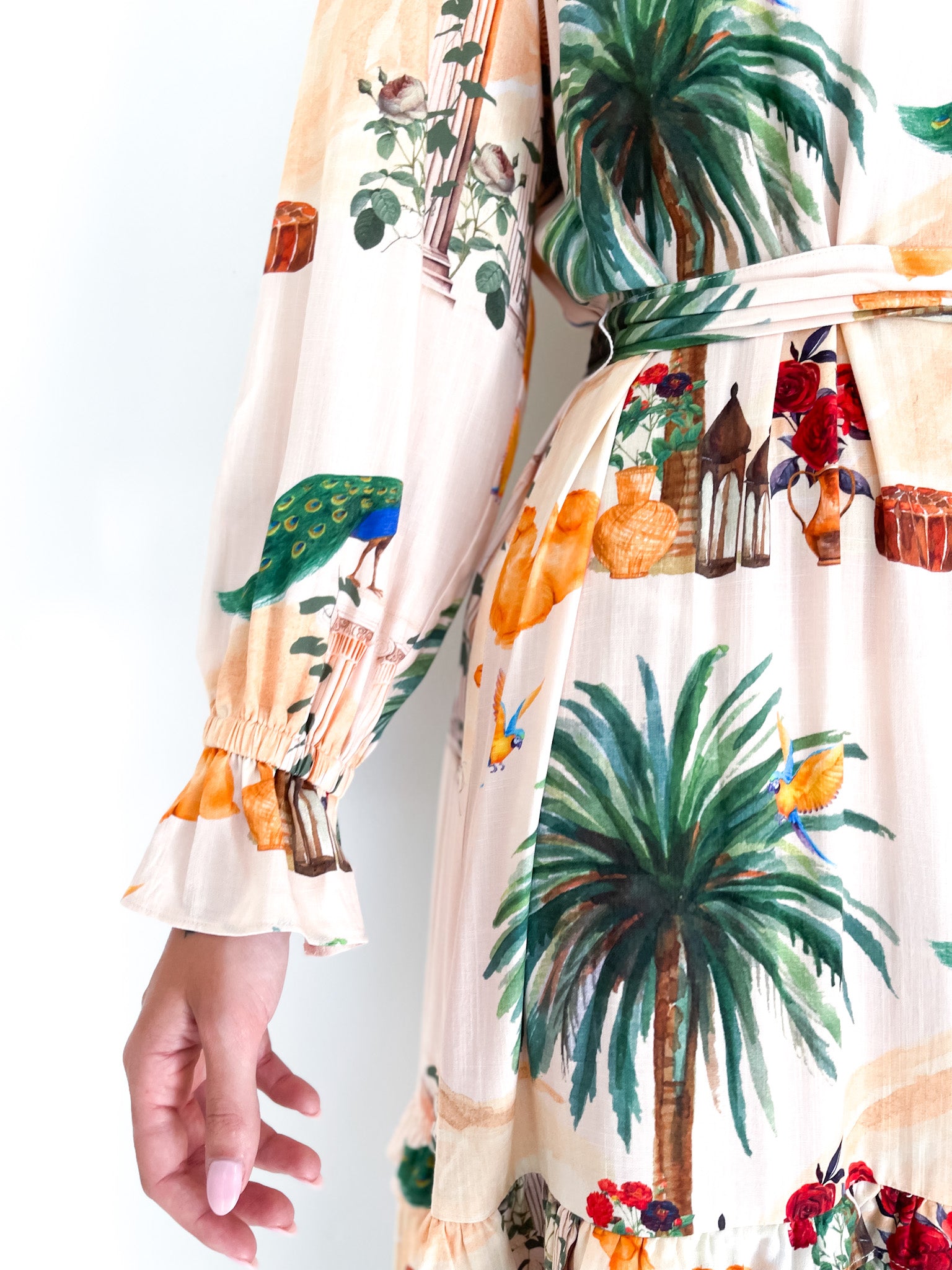 MAJESTIC MAXI DRESS WITH SASH