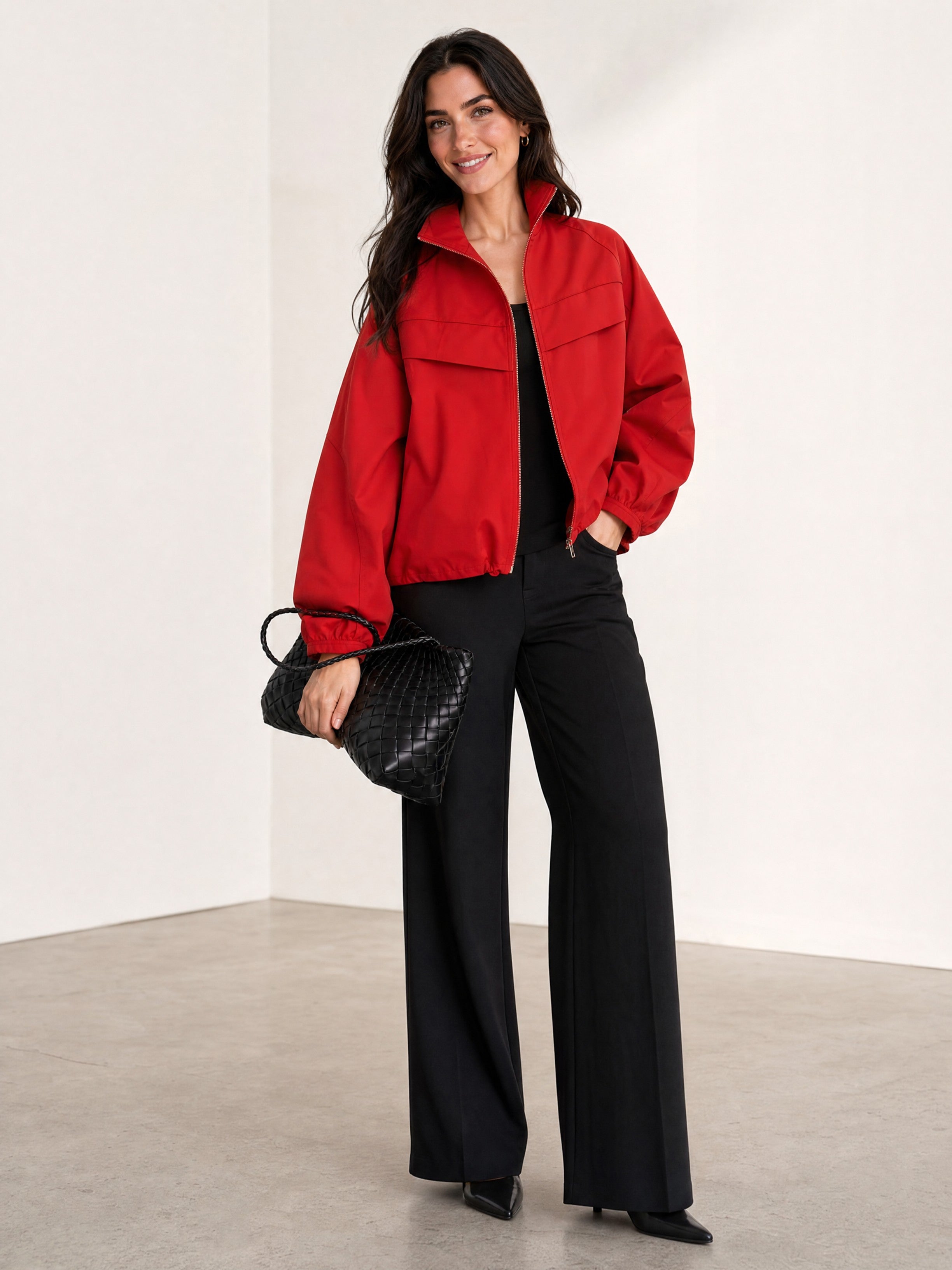 WINDPROOF BOMBER - RED