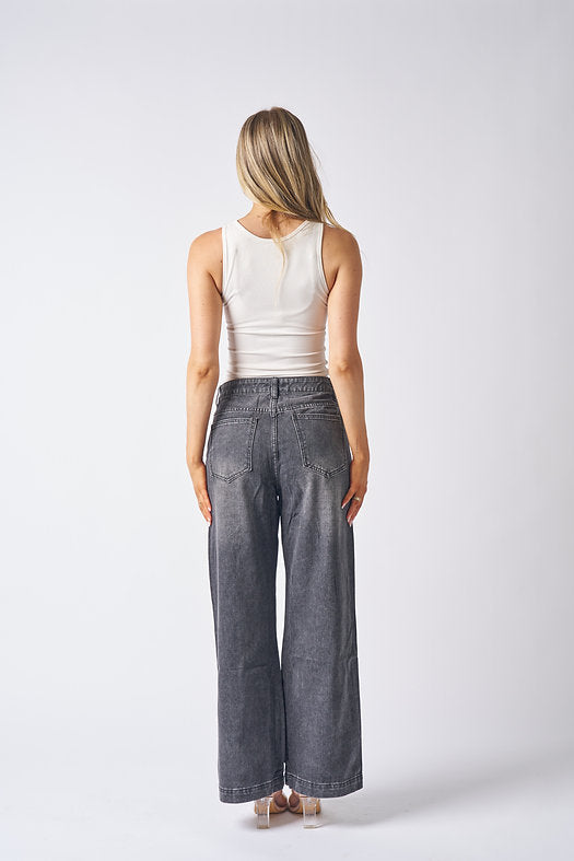 CHARCOAL DENIM JEANS