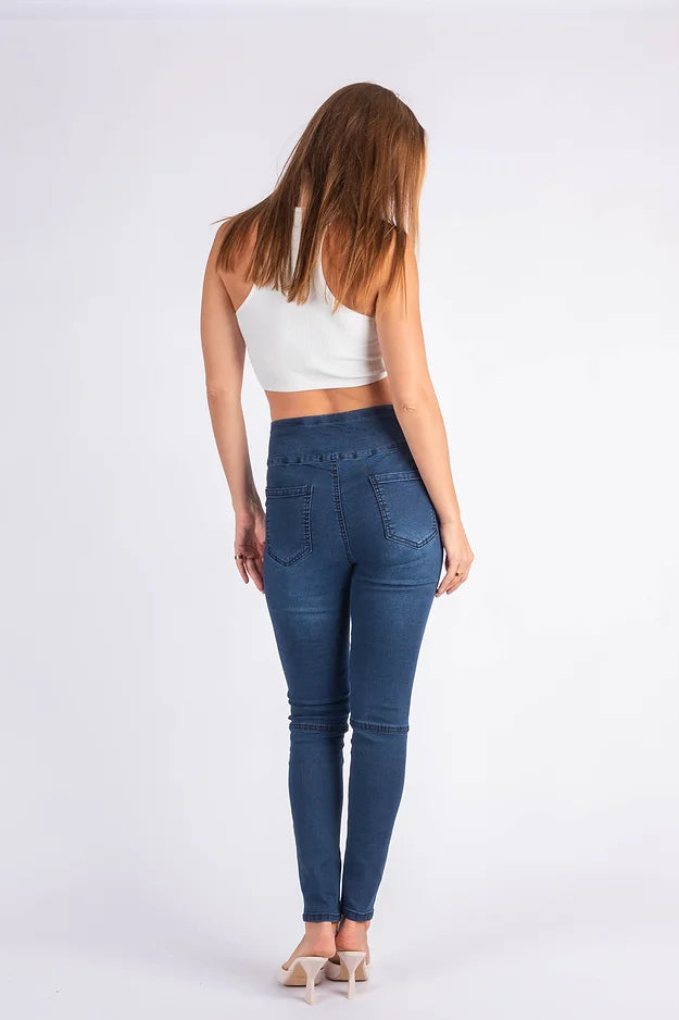 ZOE PANEL PULL UP JEANS