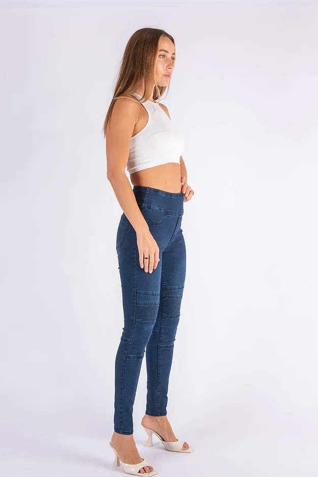 ZOE PANEL PULL UP JEANS