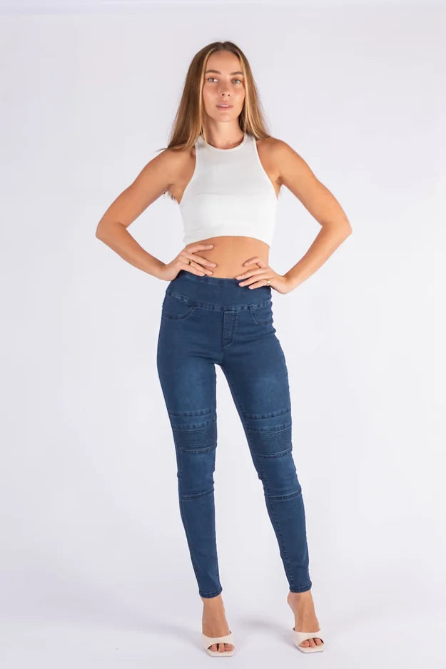 ZOE PANEL PULL UP JEANS