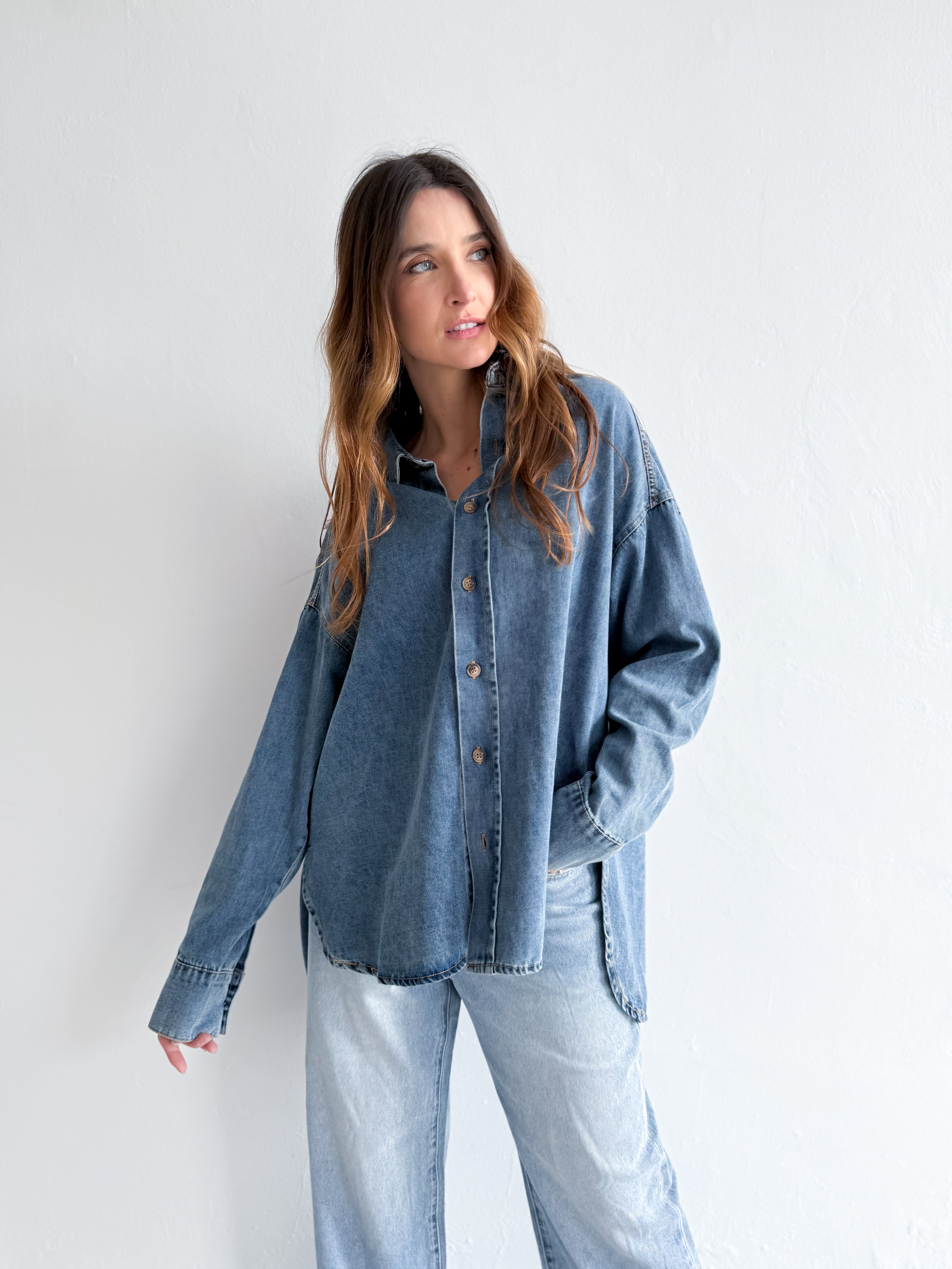 BELLA OVERSIZED DENIM SHIRT