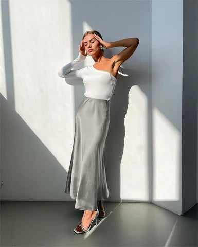 CECILIA BIAS MAXI SKIRT