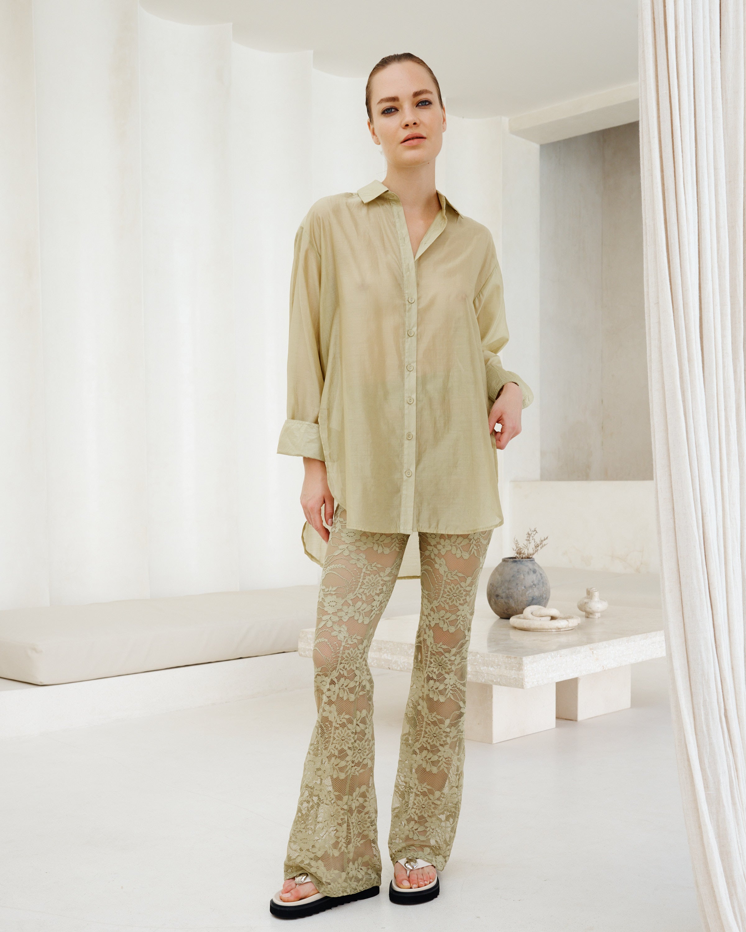 LUNA SHEER SHIRT- PRE ORDER