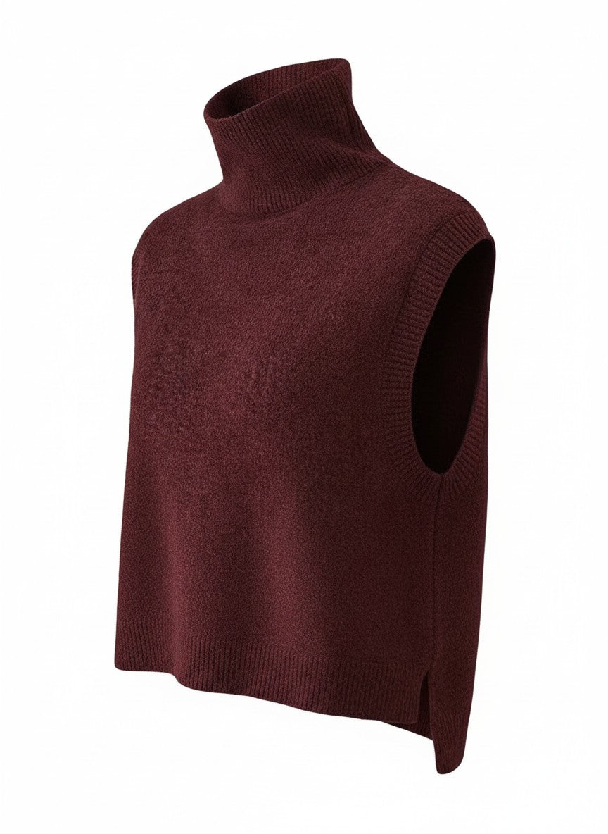 TURTLENECK KNIT VEST