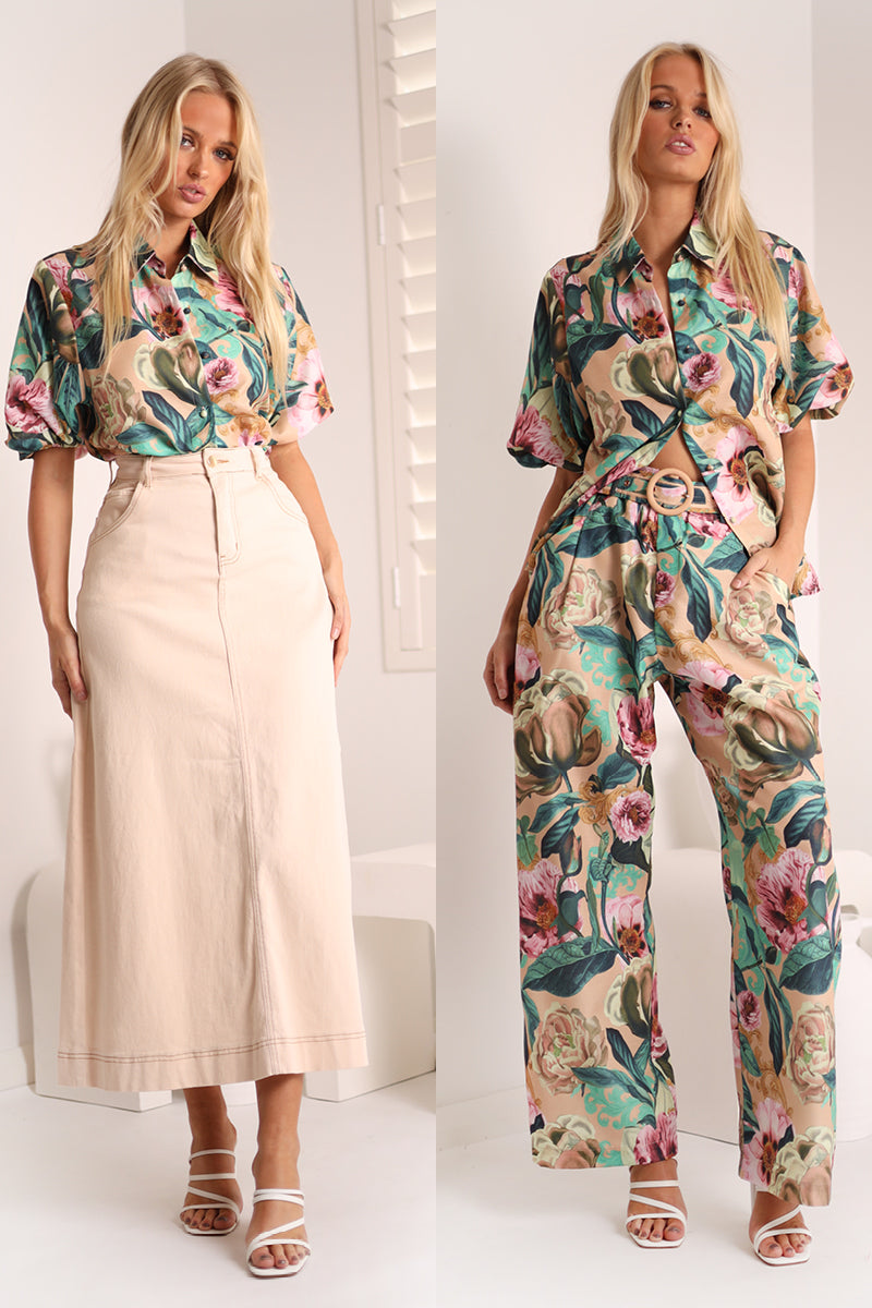 DONATELLA MOCHA SHIRT