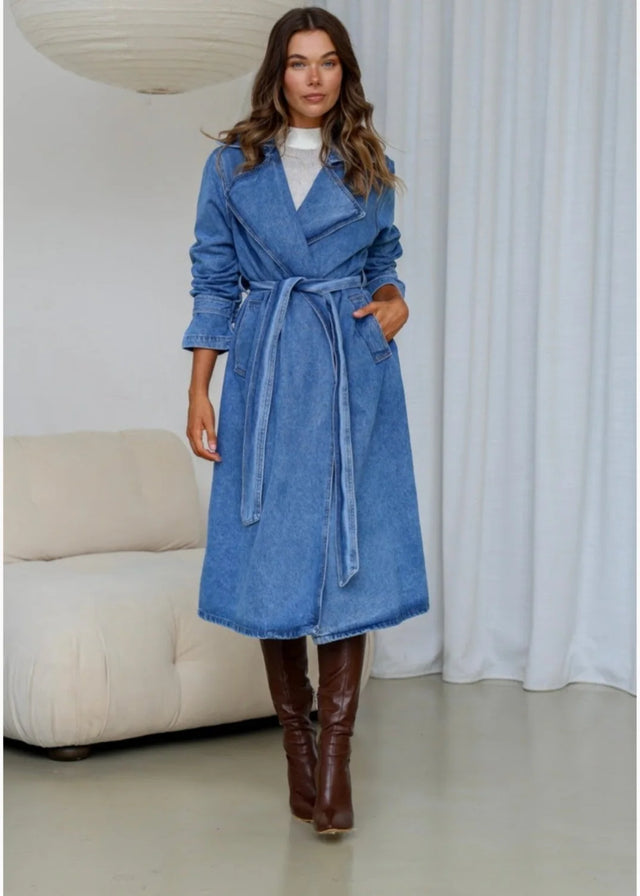 CD DENIM TRENCH