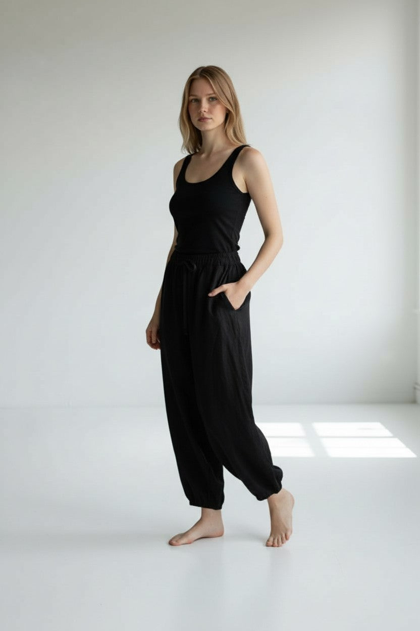 LINEN BALLOON PANT - PRE ORDER