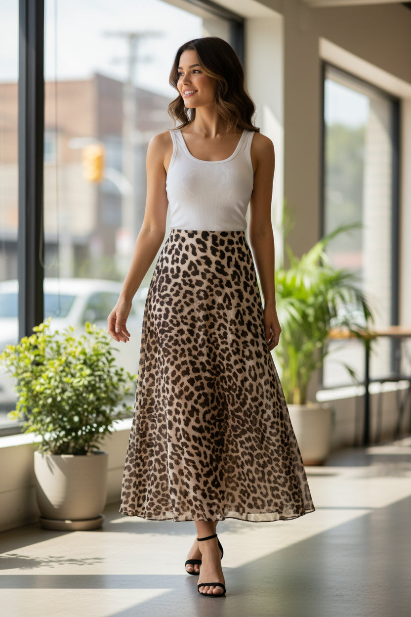 ALEXA LEO SHEER SKIRT