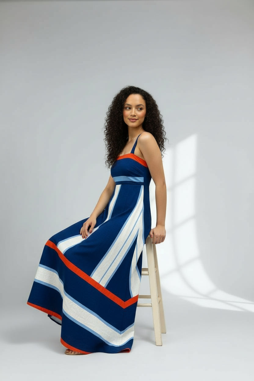 STRIPED OUT MAXI DRESS