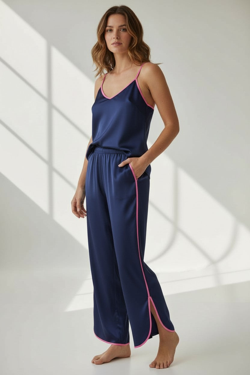 CONTRAST RELAXED PANTS - PRE ORDER