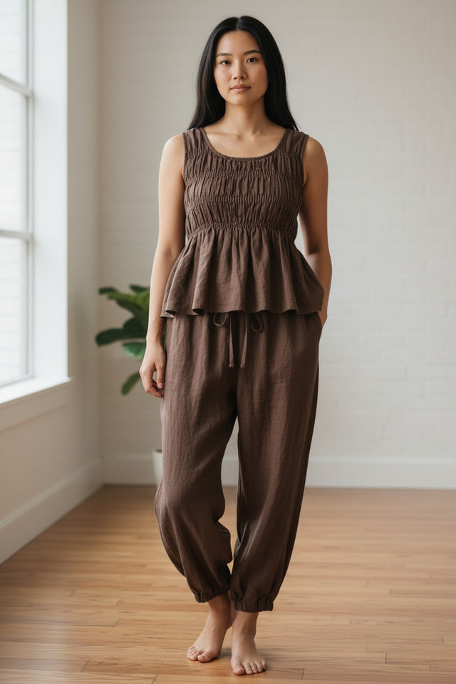 LINEN STITCH TANK
