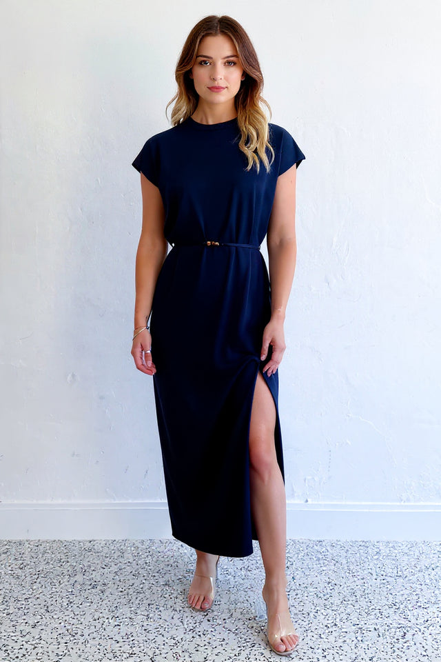 CAP SLEEVE KNIT DRESS