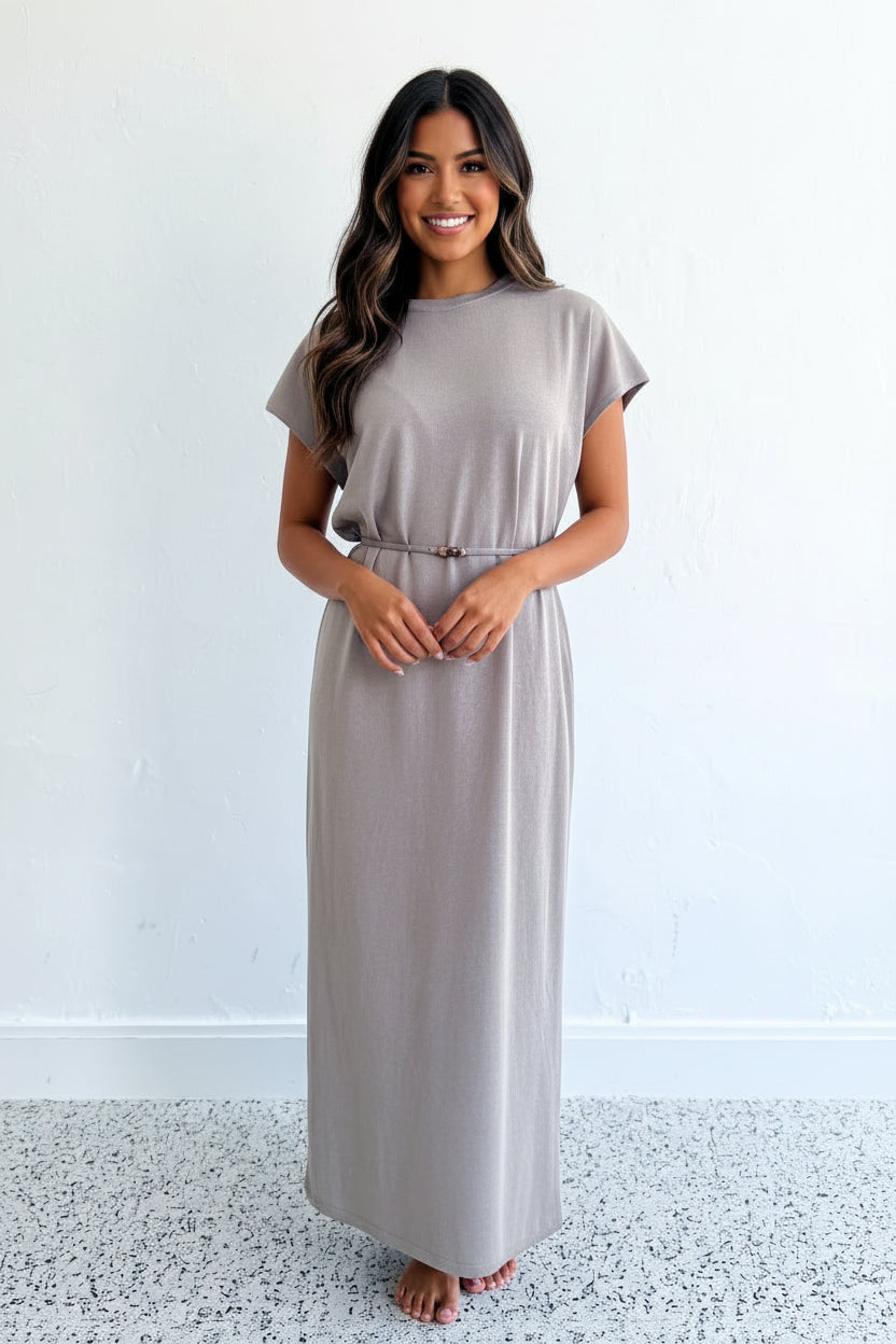 CAP SLEEVE KNIT DRESS