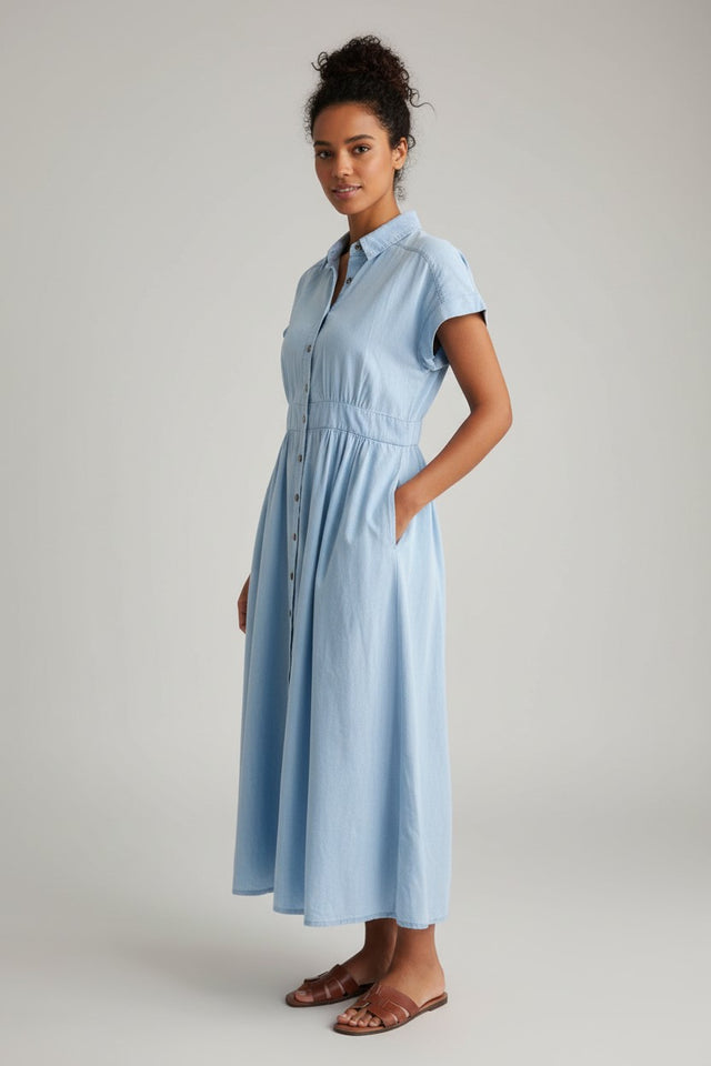 DENIM CHAMBRAY RELAXED DRESS