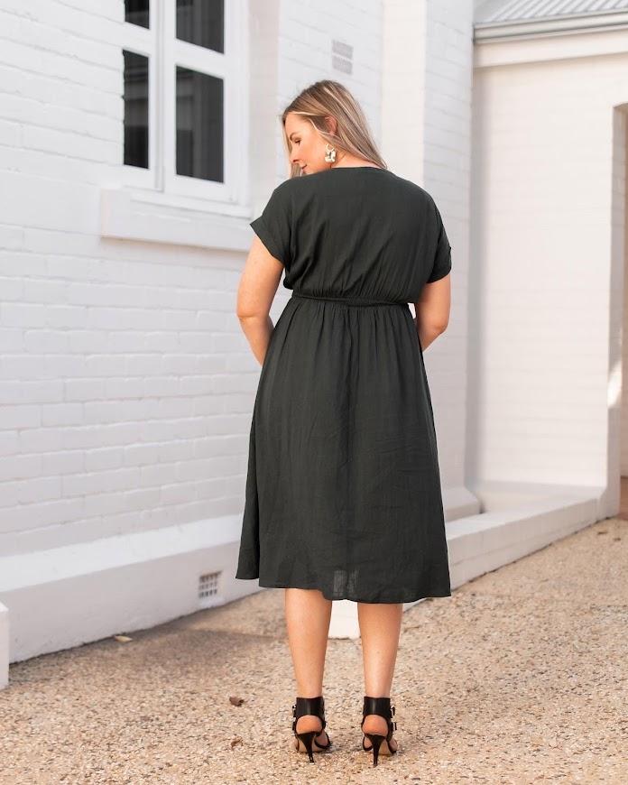 ALLY BAILEY SPOT MIDI DRESS