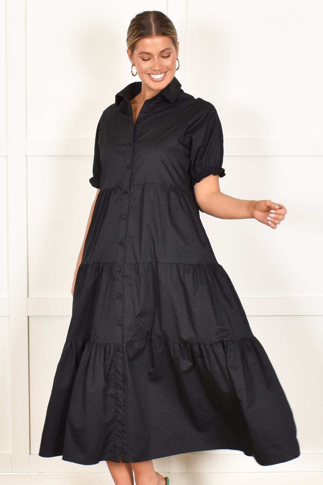 MOLLY POPOLIN MAXI DRESS