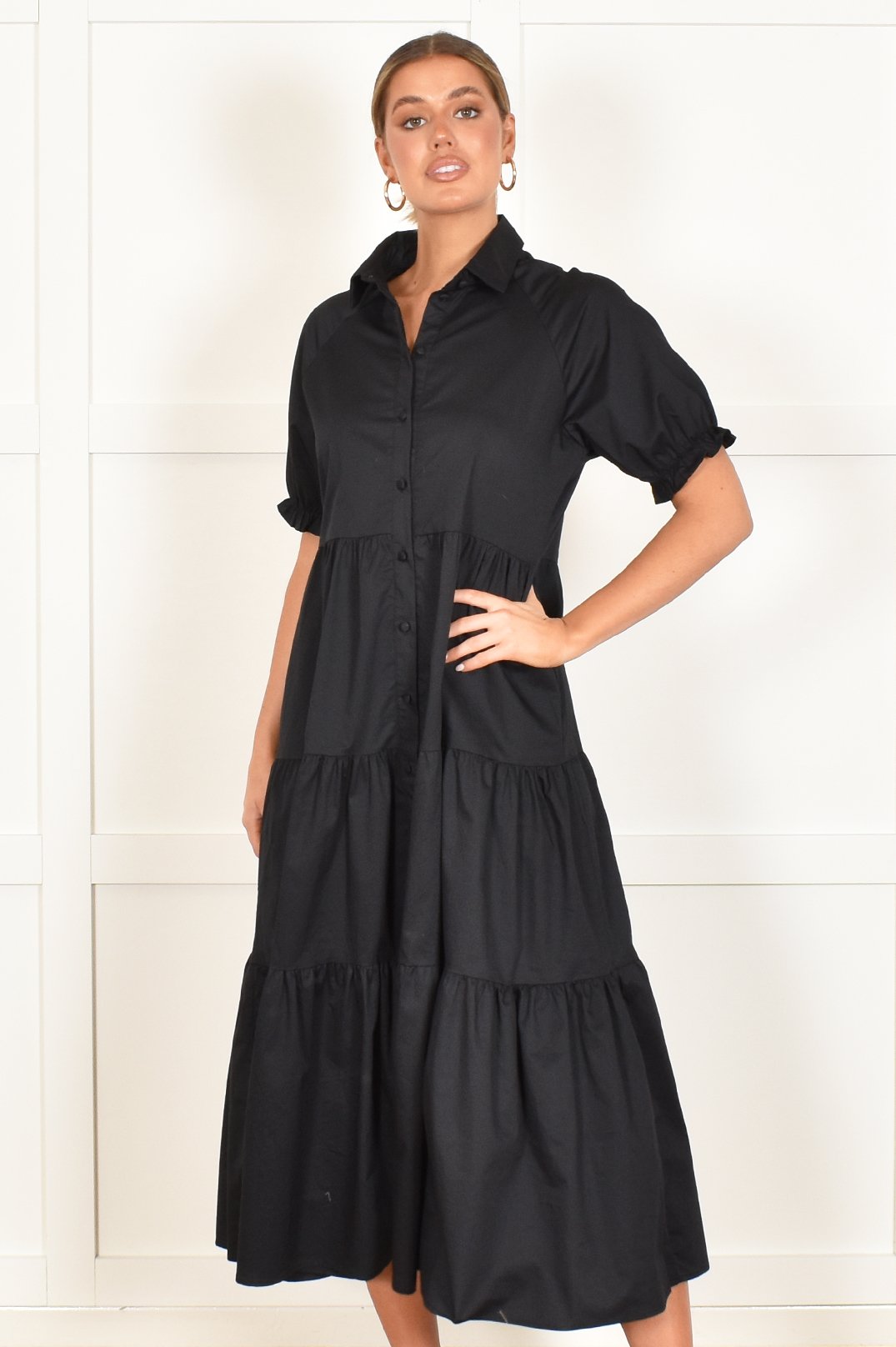 MOLLY POPOLIN MAXI DRESS