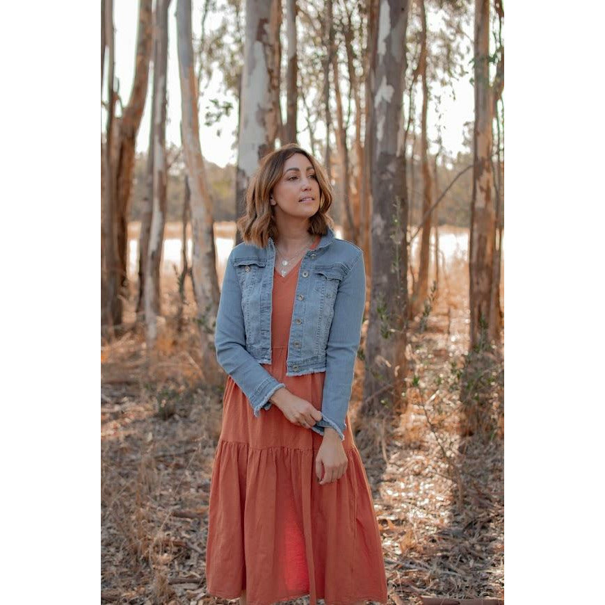 ADDIE SHORT DENIM JACKET 2025