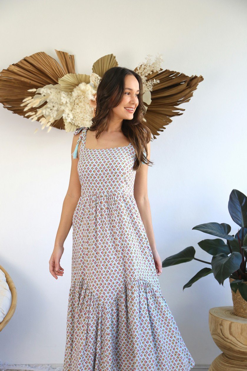 Dee Strap Nevena Print Dress