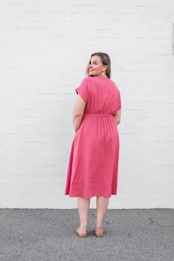 ALLY BAILEY SPOT MIDI DRESS